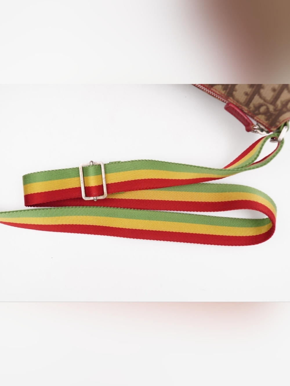 CG41 💗 Christian Dior Monogram Rasta Messenger Beige - Picture 10 of 13